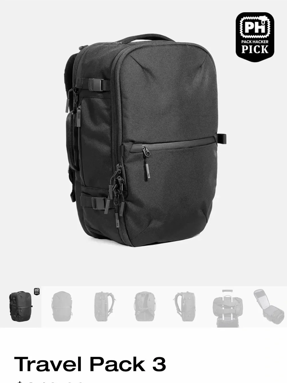 Aer Travel Pack 3: 35L - Brand New